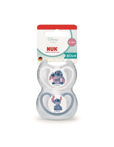 Nuk Perfect Match Air Chupete Stitch 6-18m 2 Unidades